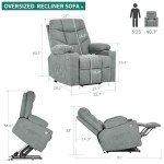 YITAHOME Electric Lift Recliner Chair with Massage