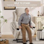 BOSMILLER Electric Recliner Chair with Heat & Massage