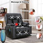 Extra Wide Power Lift Recliner Chair with Massage
