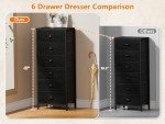 Tall 6-Drawer Dresser and Nightstand Set