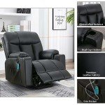 Extra Wide Power Lift Recliner Chair with Massage