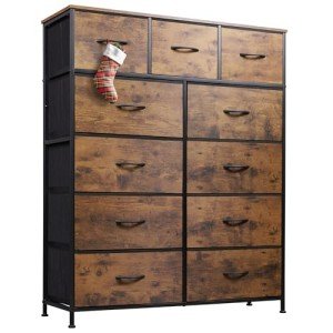 WLIVE 11-Drawer Tall Fabric Dresser Unit