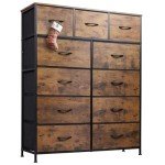 WLIVE 11-Drawer Tall Fabric Dresser Unit
