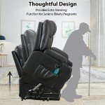Extra Wide Power Lift Recliner Chair with Massage