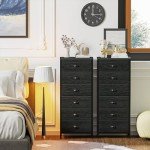 Tall 6-Drawer Dresser and Nightstand Set