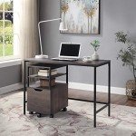Contempo 42-Inch Ash Desk by OSP Home