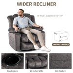Modern Ergonomic Recliner Chair with 360° Swivel