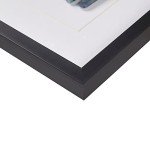 Cerulean Stones Wall Art with Glass Frame