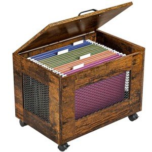 Sbanmao Rolling File Cabinet on Wheels for Home Office