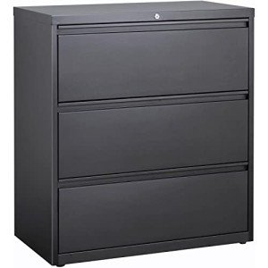 Lorell Charcoal Hanging File Drawer Cabinet