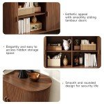 ONBRILL 55" Modern Sideboard Buffet Cabinet, Walnut