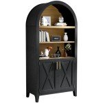 Arched Storage Cabinet with Beech Wood Door