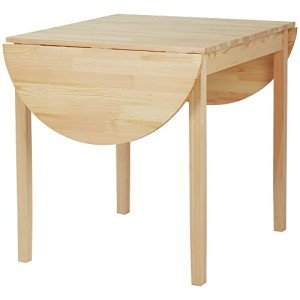 Solid Wood Drop Leaf Kitchen Table for Small Spaces