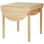 Solid Wood Drop Leaf Kitchen Table for Small Spaces