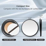 Compact 30X Suction Cup Magnifying Mirror Set