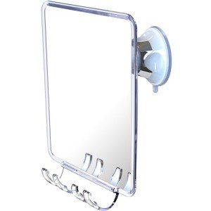 Fogless Shower Mirror with Razor Holder