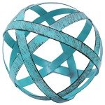 Blue Decorative Metal Sphere Orbs for Home Decor