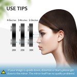 Compact 30X Suction Cup Magnifying Mirror Set