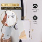 Fogless Shower Mirror with Razor Holder