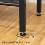 HOOBRO Set of 2 Charging End Tables, Black