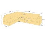 VANOMi 121" Convertible Modular Sectional Sofa