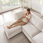 VANOMi 121" Convertible Modular Sectional Sofa