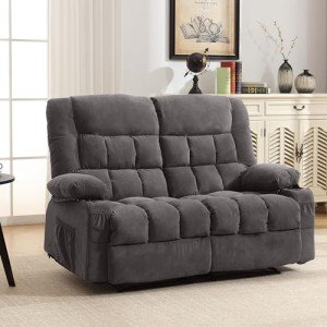 BOSMILLER Reclining Loveseat with Cup Holders