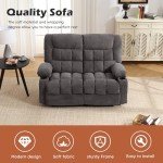 BOSMILLER Reclining Loveseat with Cup Holders