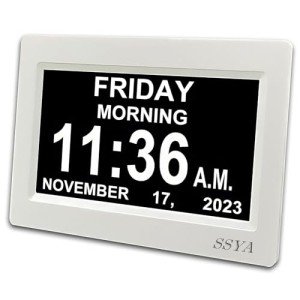 7-Inch Digital Alarm Clock for Seniors