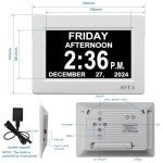 7-Inch Digital Alarm Clock for Seniors