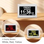7-Inch Digital Alarm Clock for Seniors
