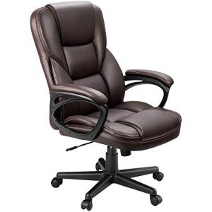 Brown High Back Adjustable Office Executive Chair