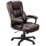Brown High Back Adjustable Office Executive Chair