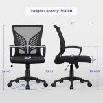 Ergonomic Black Mesh Office Desk Chair