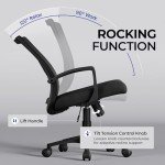Ergonomic Black Mesh Office Desk Chair