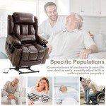 Dual Motor Power Lift Recliner with Massage and Heat