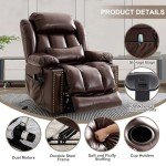 Dual Motor Power Lift Recliner with Massage and Heat