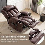 Dual Motor Power Lift Recliner with Massage and Heat