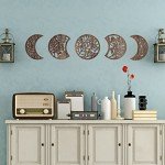 5 Piece Moon Phase Wooden Wall Decor Set