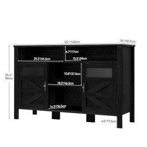 YITAHOME 55" Farmhouse Buffet Sideboard Cabinet