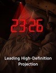 Modern Curved Projection Alarm Clock with LED Display