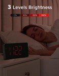 Modern Curved Projection Alarm Clock with LED Display