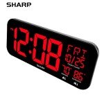 Large LED Clock with Temperature and Date Display