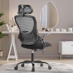 Ergonomic High-Back Office Desk Chair with Wheels