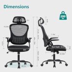 Ergonomic High-Back Office Desk Chair with Wheels