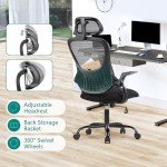 Ergonomic High-Back Office Desk Chair with Wheels
