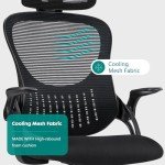 Ergonomic High-Back Office Desk Chair with Wheels