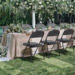 12-Pack Comfy Leather Folding Chairs for Home & Office