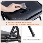 12-Pack Comfy Leather Folding Chairs for Home & Office