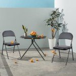 12-Pack Comfy Leather Folding Chairs for Home & Office